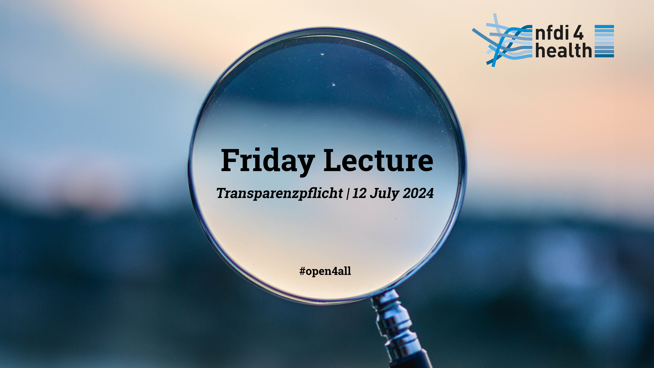 NFDI4Health Friday Lecture zur Transparenzpflicht