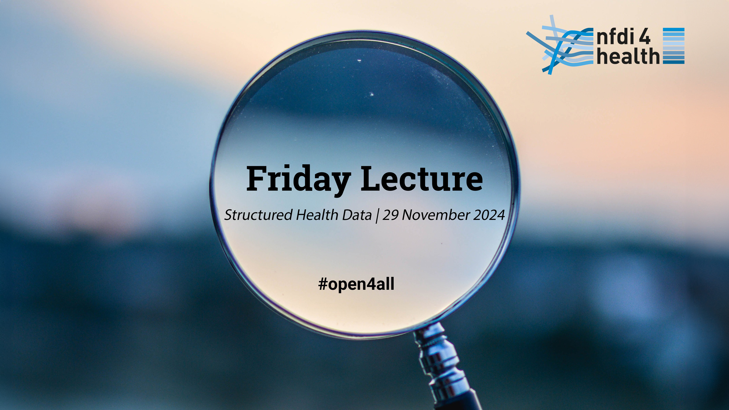 NFDI4Health Friday Lecture zu strukturierten Gesundheitsdaten